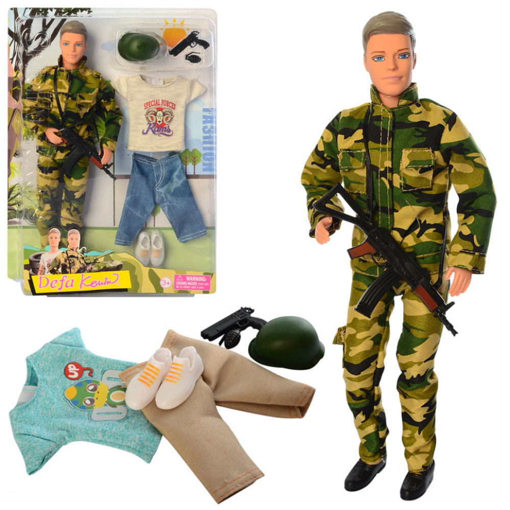 Лялька Кен у військовій формі DEFA 8412 на шарнірах