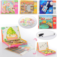 Деревянная игрушка Пазлы MD 2815 магнитные