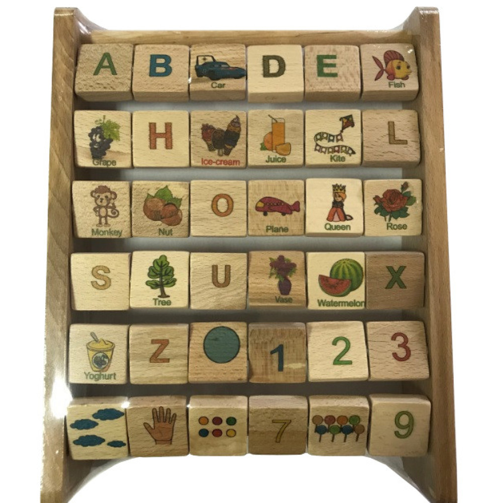 Дерев'яна Азбука 172195 англійська мова