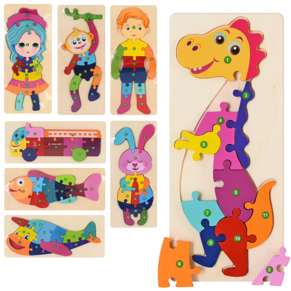 Деревянная игрушка Пазл MD 2912