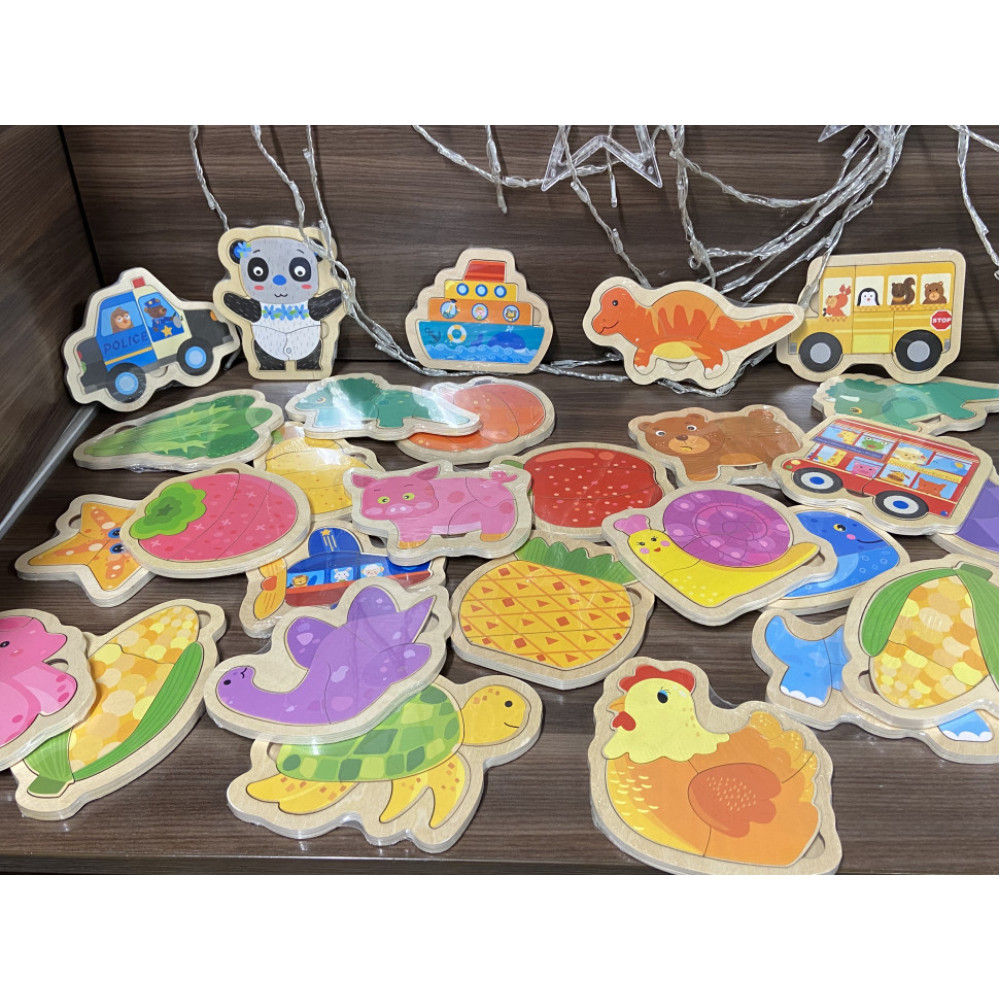 Дерев'яна іграшка Пазли MD 2283