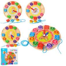 Рамка вкладыш Часики Limo Toy MD 1270 со шнуровкой, 18 см