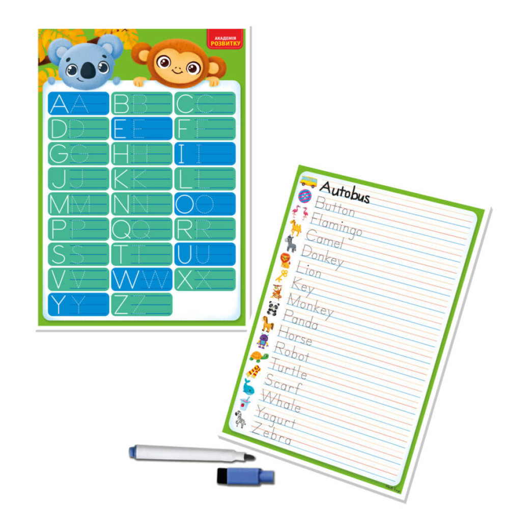 Доска-тренажер "Азбука" Vladi Toys VT5010-25 (укр)