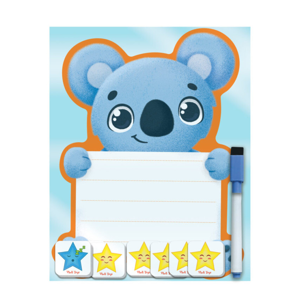 Магнітна дошка "Коала" з маркером Vladi Toys VT3601-23 (укр.)