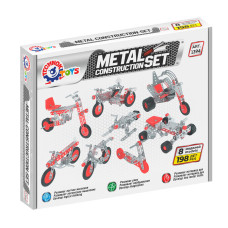 Дитячий Конструктор металевий "Мототранспорт" ТехноК 1394TXK, 198 деталей