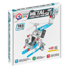 Дитячий Конструктор металевий "Вертоліт" ТехноК 4944TXK, 185 деталей