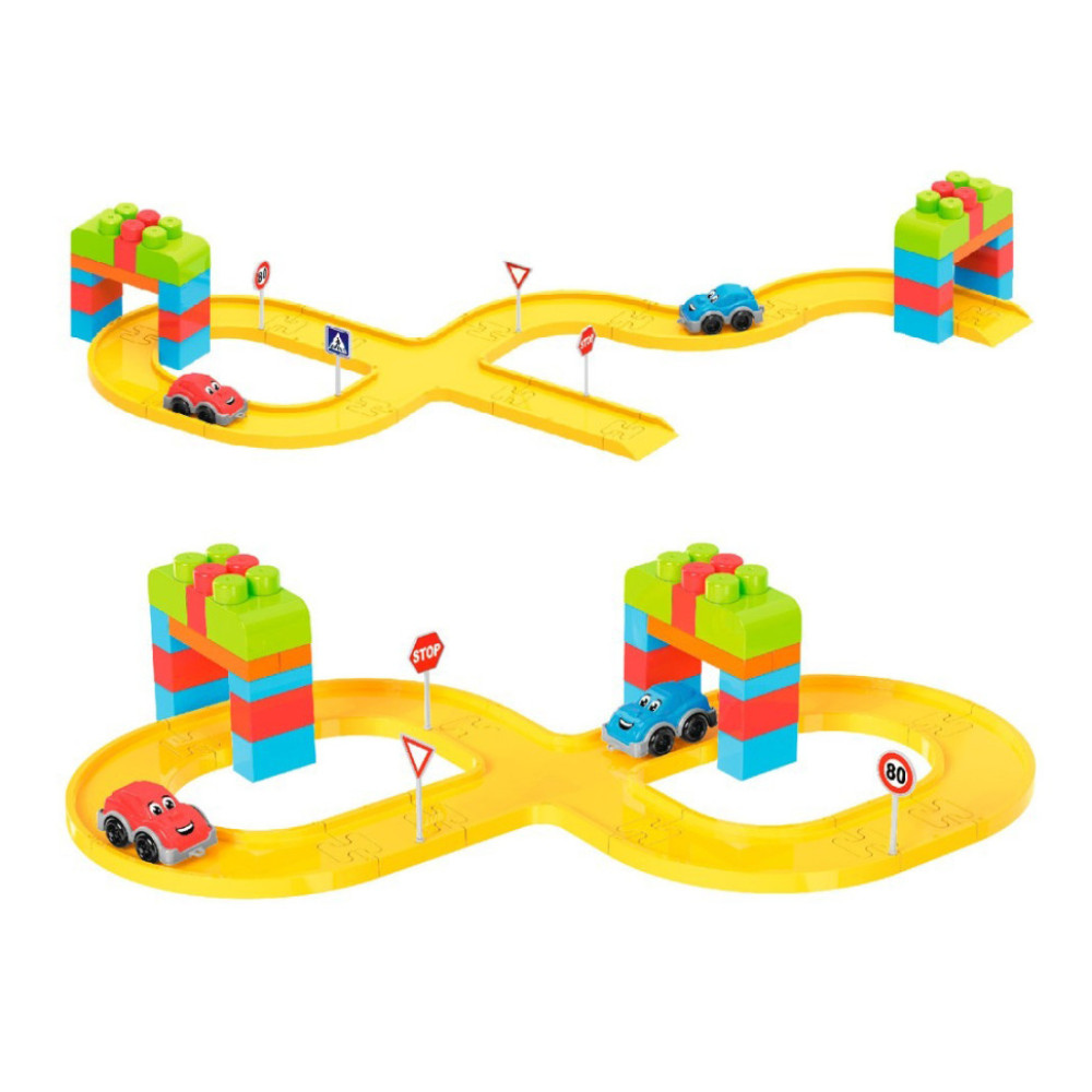 Игрушка "Конструктор Автотрек ТехноК", арт.8324 100 дет.