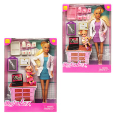 Кукла типа Барби доктор DEFA 8348 с дочкой