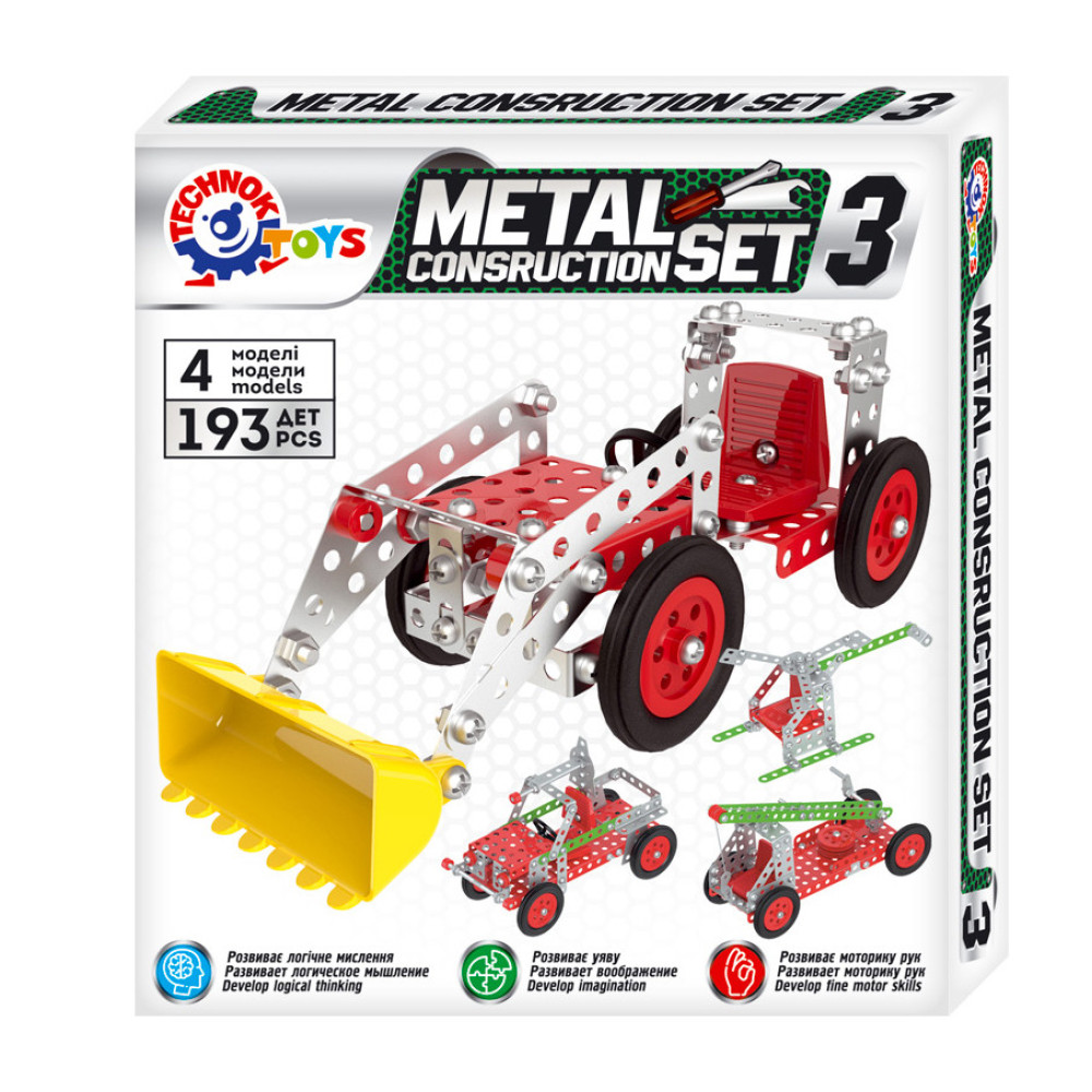 Конструктор металевий "Юний майстер ТехноК" 6412TXK