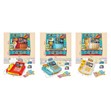 Іграшковий касовий апарат 777-21, на батарейках, сканер, гроші, світло, звук