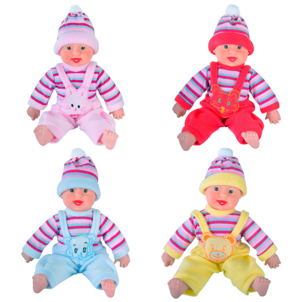 Музыкальный пупс-хохотун X1008-2, пакет 26*17 см, р-р игрушки - 26 см