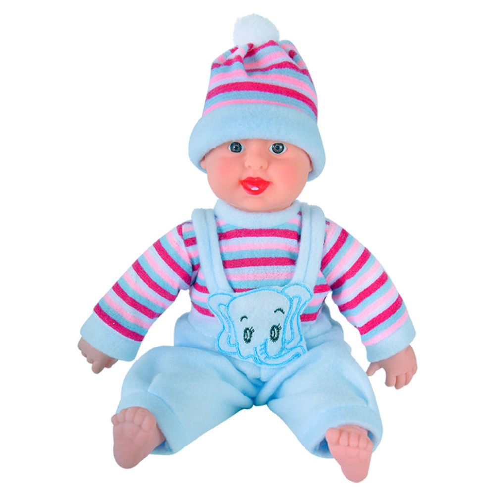 Музыкальный пупс-хохотун X1008-2, пакет 26*17 см, р-р игрушки - 26 см