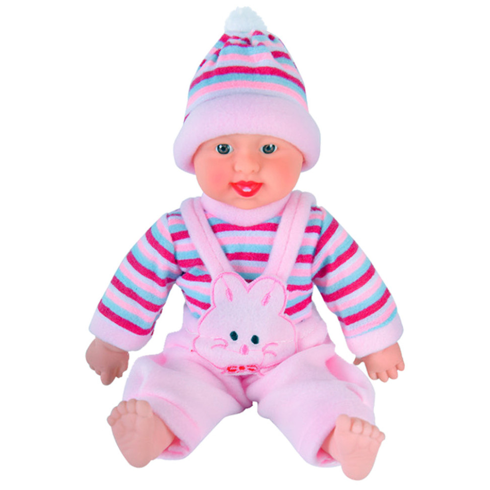 Музыкальный пупс-хохотун X1008-2, пакет 26*17 см, р-р игрушки - 26 см