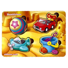 Дерев'яний пазл "Іграшки-1" Ubumblebees (ПСФ116) PSF116 фон з підказкою