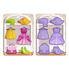 Дерев'яний пазл-вкладиш "Одяг-2" Ubumblebees (ПСФ119) PSF119 фону з підказкою