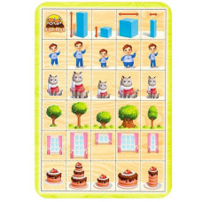 Деревянный пазл-сортер "Укажите размеры" Ubumblebees (ПСФ103) PSF103, 29 плашек