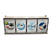 Настільна гра, що розвиває "Види транспорту" Ubumblebees (ПСФ109) PSF109 комодик-сортер