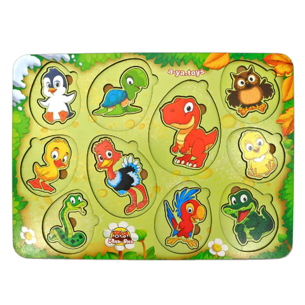 Настільна гра, що розвиває "Хто в яйці?" Ubumblebees (ПСФ040) PSF040 сортер-вкладиш