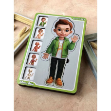 Дерев'яний пазл-вкладиш "Анатомія людини – хлопчик" Ubumblebees (ПСФ026) PSF026