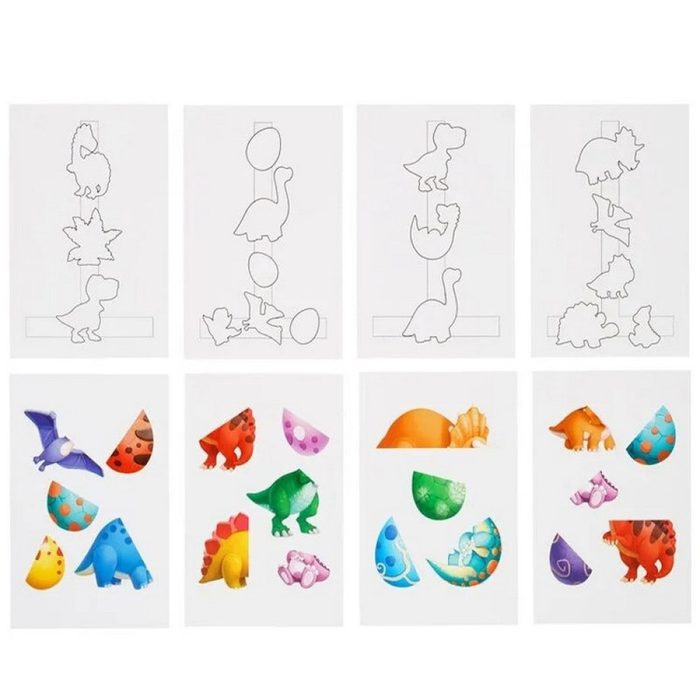 Дерев'яна настільна гра "Долина динозаврів" Ubumblebees (ПСФ038) PSF038 на липучках