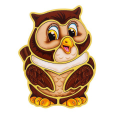 Дерев'яний пазл "Сова" Ubumblebees (ПСД087) PSD087 пазл-контур