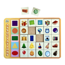 Дерев'яний пазл "Геометричні фігури" Ubumblebees (ПСД097) PSD097 сортер-асоціації