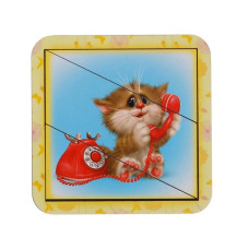 Дерев'яний пазл-вкладиш "Котик-4" Ubumblebees (ПСД115) PSD115 розрізний