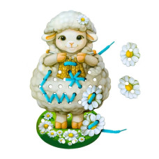 Дерев'яне шнурівка "Овечка" Ubumblebees (ПСД131) PSD131