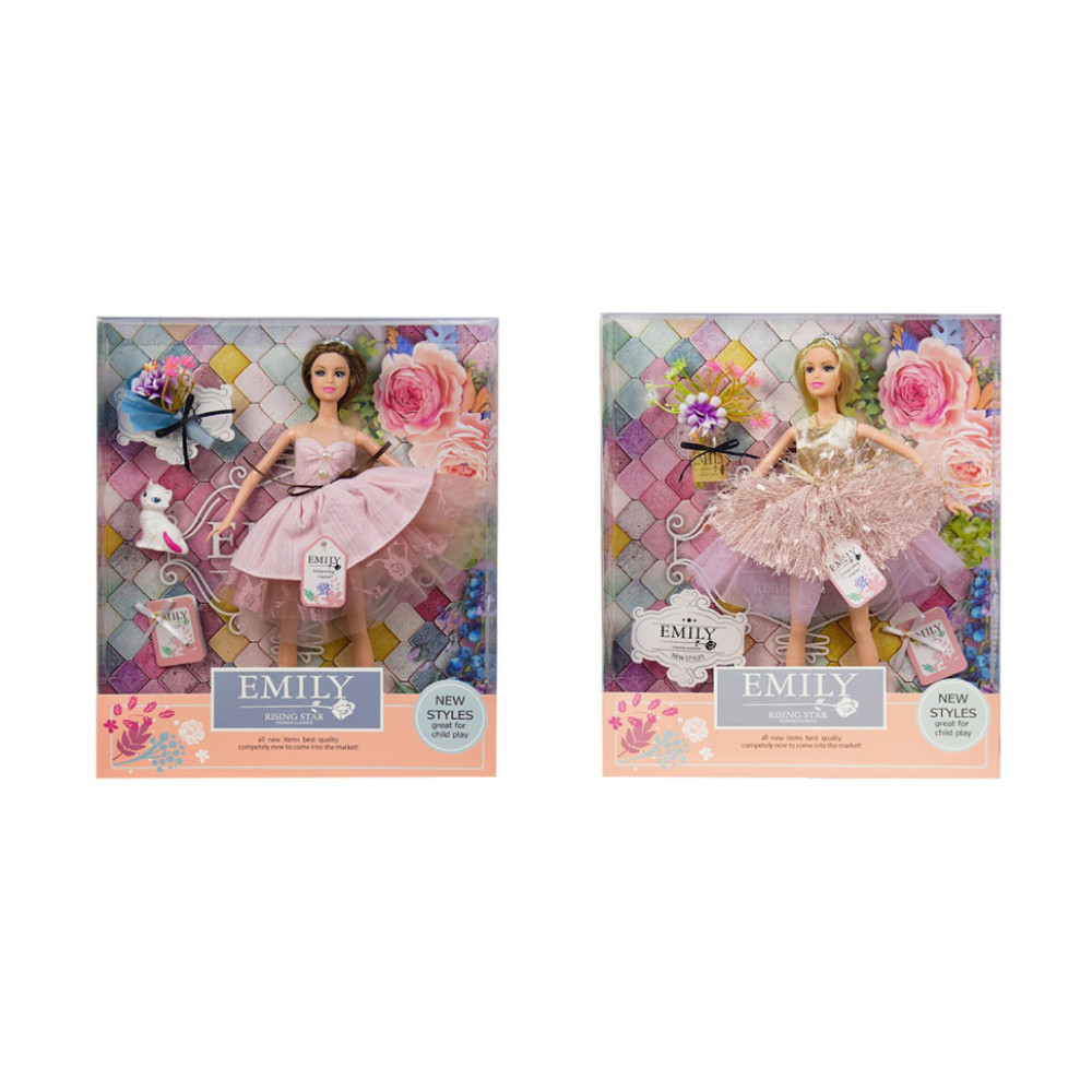 Лялька Emily QJ077B з букетом та аксесуарами
