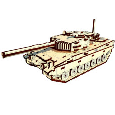 Дерев'яний конструктор "Танк Леопард" Pazly UPZ-009, 196 деталей