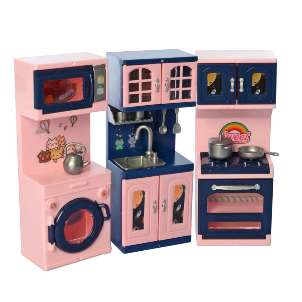 Ігровий набір Кухонний гарнітур для ляльок YQL8-A-B із посудом