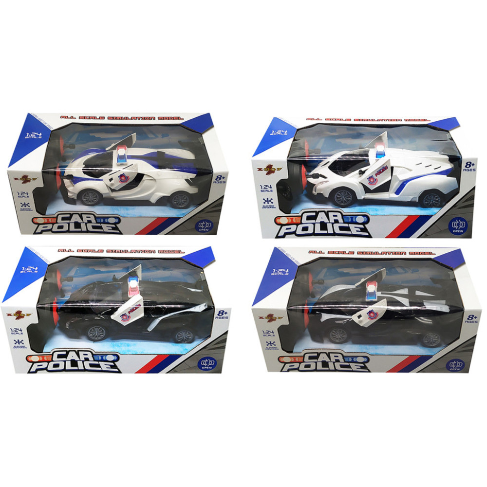 Машинка на радиоуправлении "Police" 869-24J-1 открываются двери