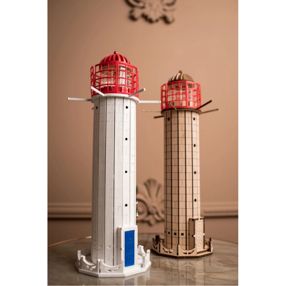 Конструктор деревянный 3D маяк Воронцовский (Украина, Одесса) TMP-005, 99 деталей