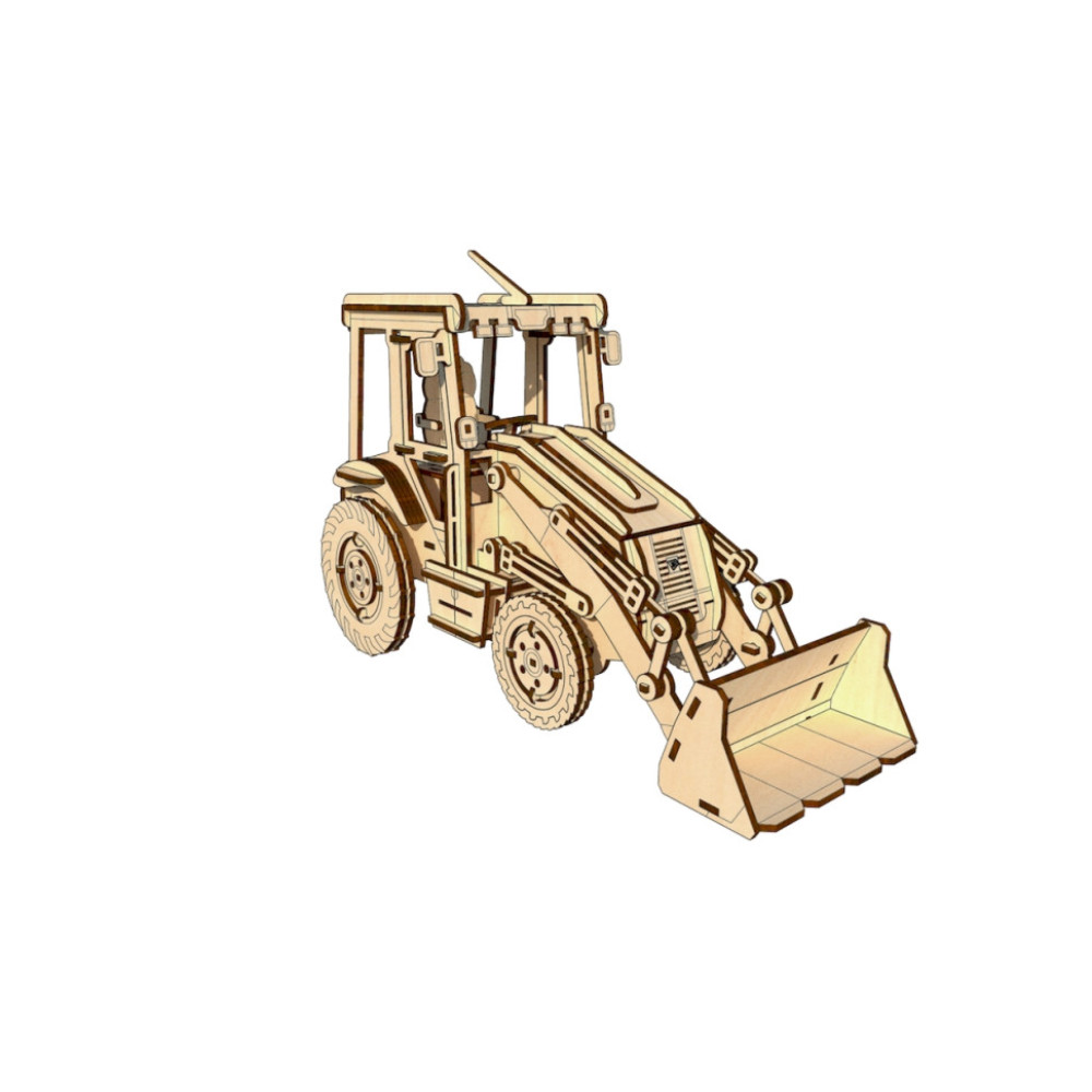 Дерев'яний конструктор "Екскаватор" OPZ-005, 202 деталі