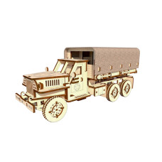 Дерев'яний конструктор "Військова вантажівка STUDEBAKER" OPZ-003, 176 деталей