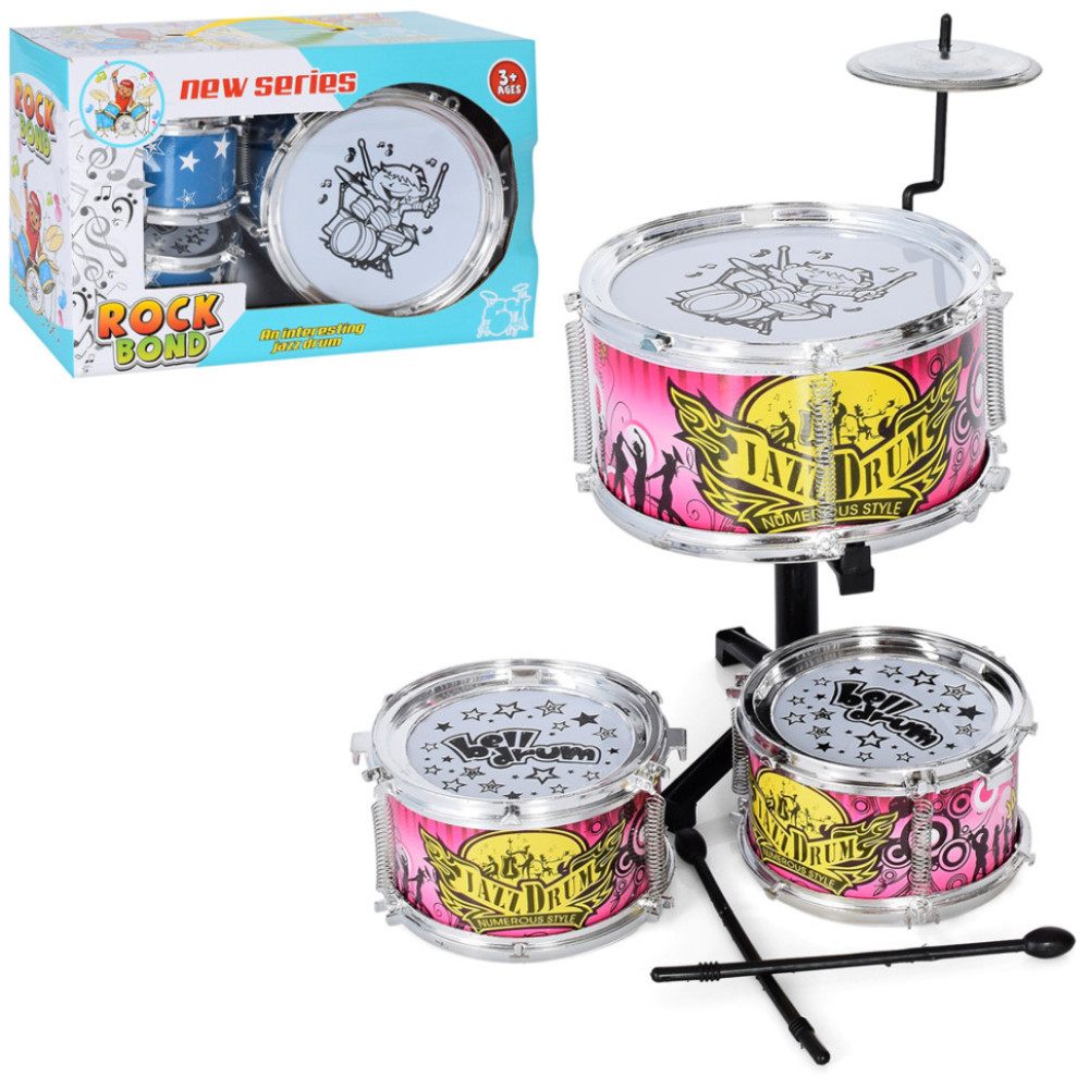 Дитяча іграшка Барабанна установка 66977, 3 барабани