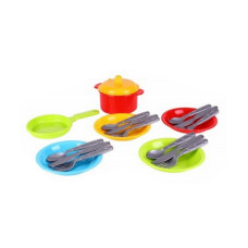 Ігровий набір Посуд "Маринка 10" 1646TXK 4 тарілочки зі столовими приладами