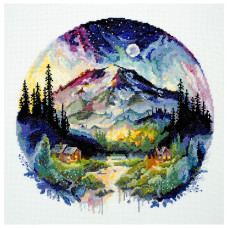 Набір для вишивання хрестиком "На вершині світу" AH-189 23х23 см