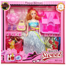 Дитяча лялька з нарядами "Queen Sweet" 313K44(Blue) з аксесуарами
