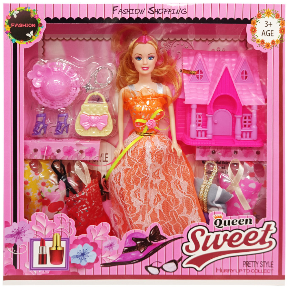 Дитяча лялька з нарядами "Queen Sweet" 313K44(Orange) з аксесуарами