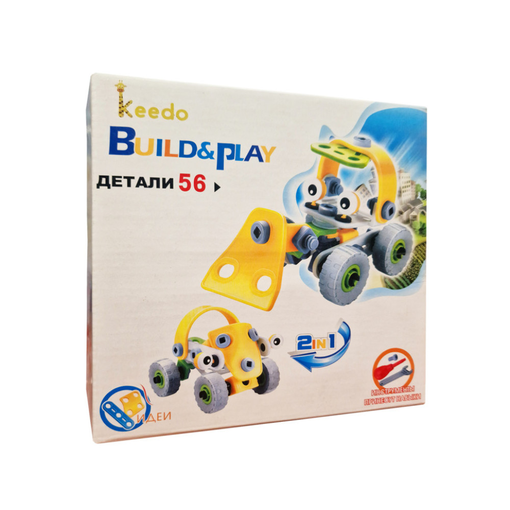 Конструктор Build&Play 2 в 1 "Будівельники" HANYE J-7725, 56 елементів