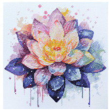 Набор для вышивки крестиком "Светящийся лотос" AH-212 24х24 см