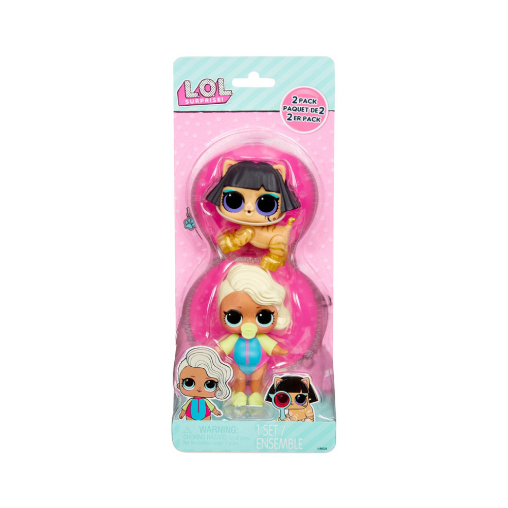 Набор игровых фигурок L.O.L. Surprise! 987819 серии "OPP Tot + Pet" - СЕРФЕР БЭЙБИ И МЯУ