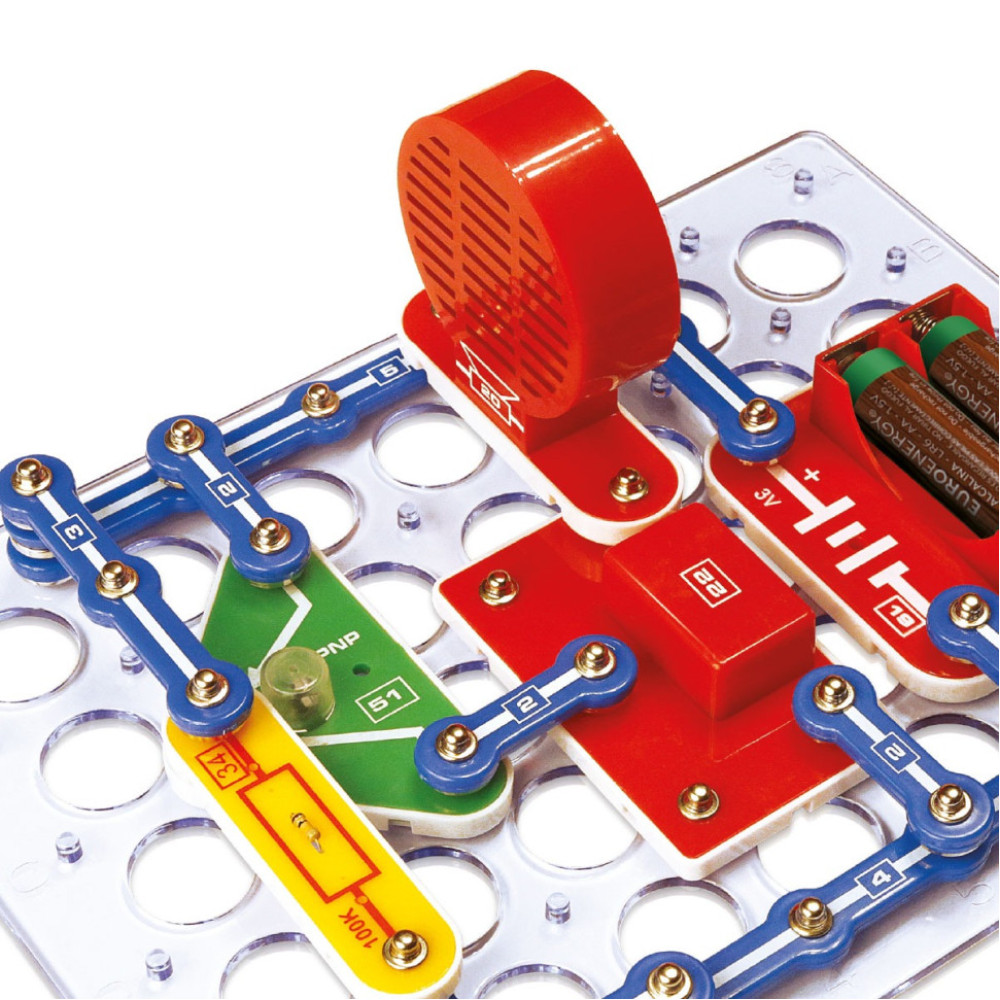 Електронний конструктор "Перші кроки в електроніці" DOKA D70710 набір В, 15 схем, звук та світло