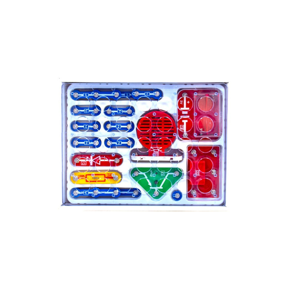 Електронний конструктор "Перші кроки в електроніці" DOKA D70710 набір В, 15 схем, звук та світло