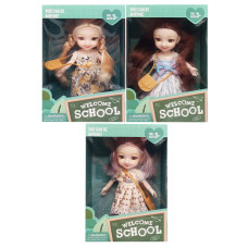 Дитяча лялька "Welcome School" YL605-7/9/10 із сумочкою