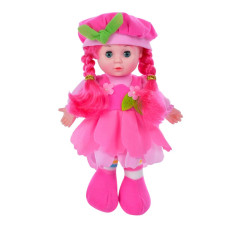 Дитяча Лялька LY3011(Pink) м'яконабивна 28 см, рожева