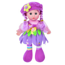 Дитяча Лялька LY3011(Violet) м'яконабивна 28 см, фіолетова
