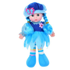 Дитяча Лялька LY3011(Blue) м'яконабивна 28 см синя