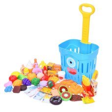 Дитячий візок з продуктами 35631(Blue) 49 продуктів